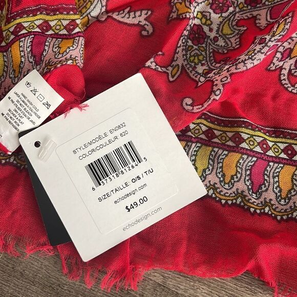 Echo Design cotton/viscose large oversize scarf 🧣 - Picture 4 of 4